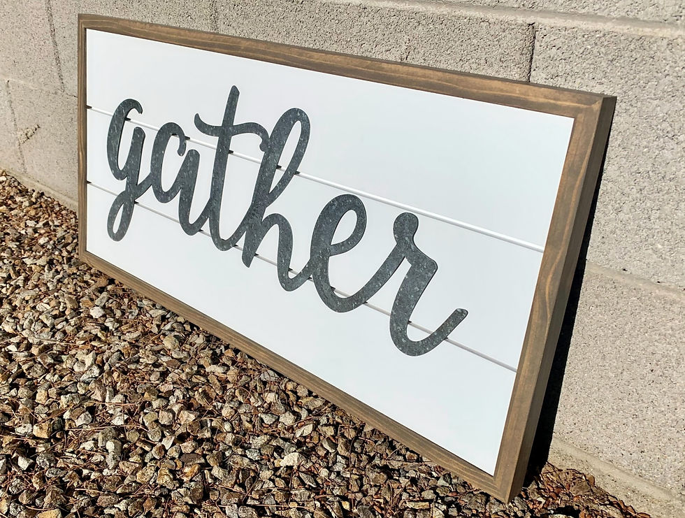 Thumbnail: Shiplap Gather Sign