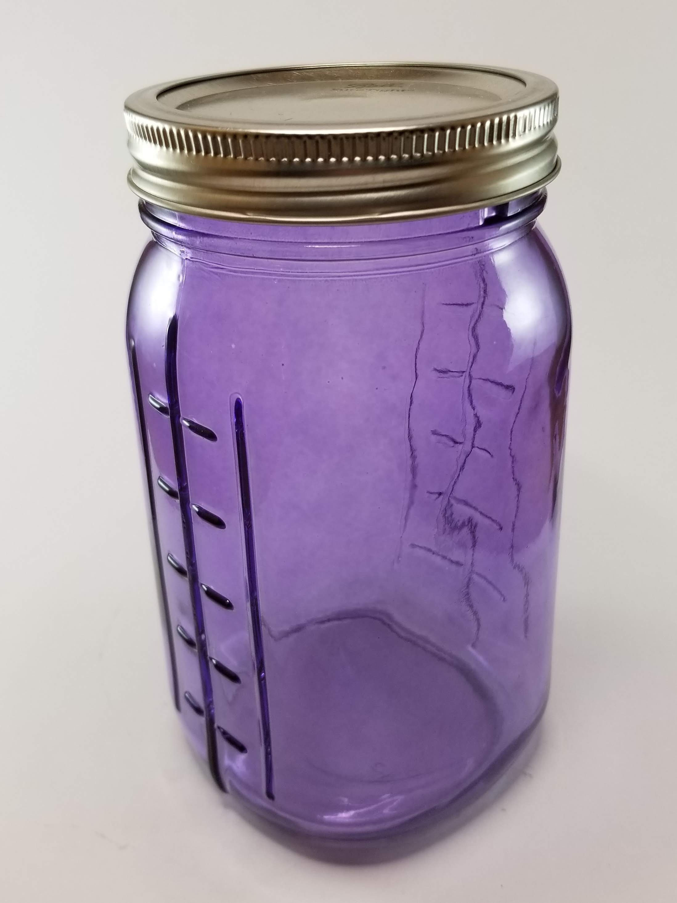Purple Mason Jar w/ Lid