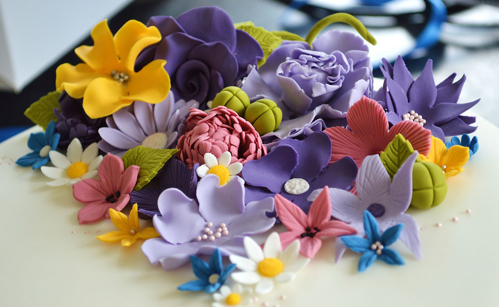 Hand crafted contemporary flowers