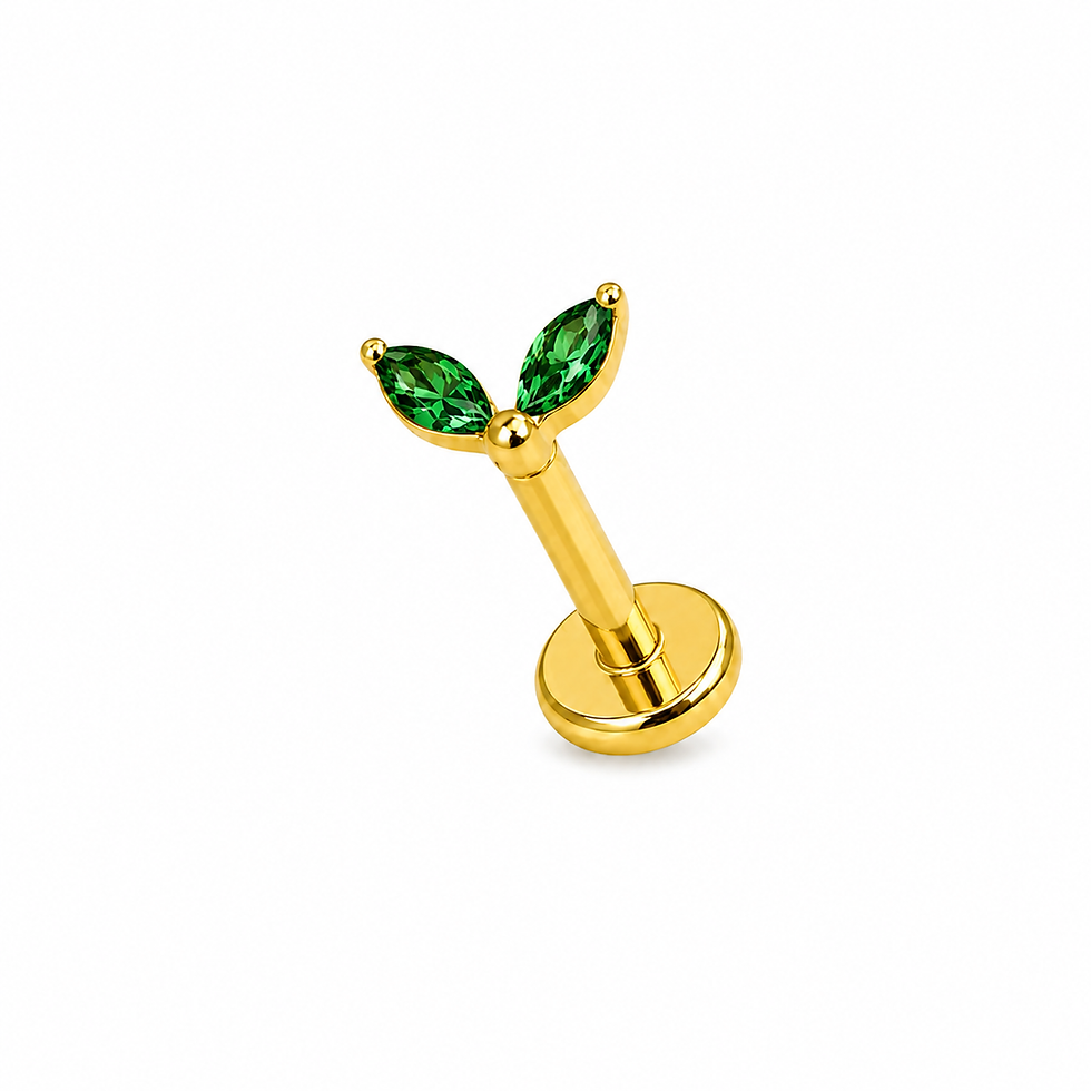 Labret Interne Titane ASTM F136 PVD GOLD stérile