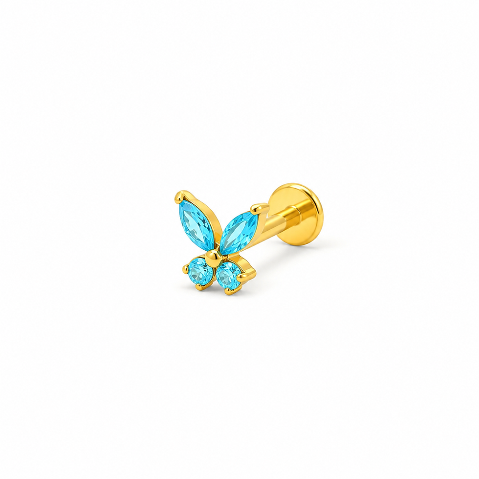 Labret Interne Titane ASTM F136 PVD GOLD stérile