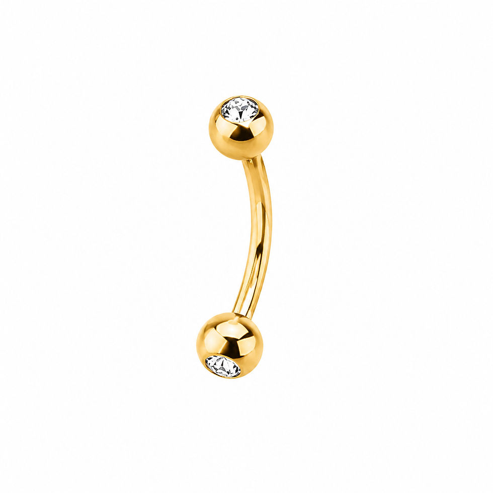 Micro banane externe titane PVD GOLD stérile