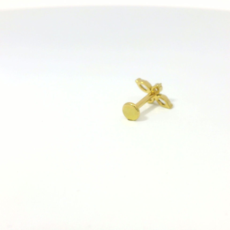 Labret Interne Titane ASTM F136 PVD GOLD stérile