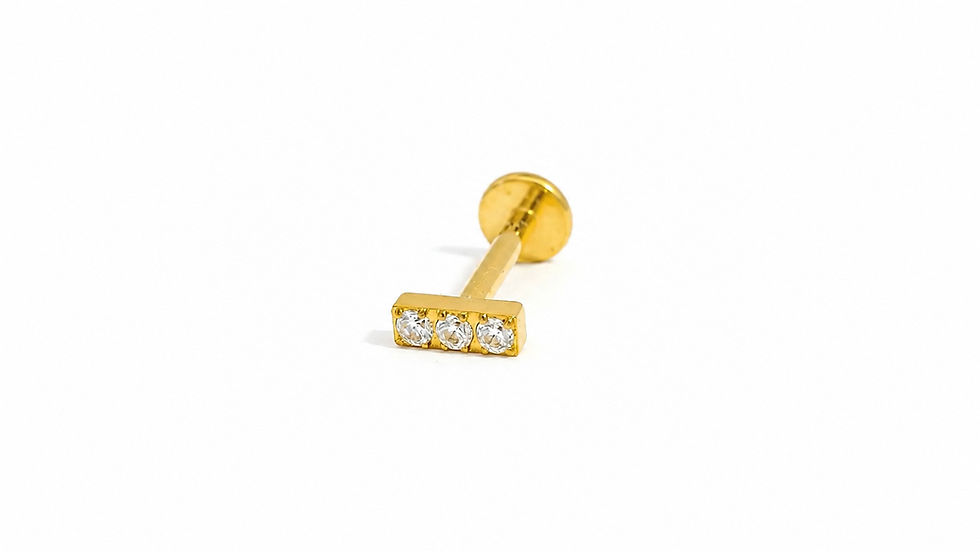 Labret interne Titane ASTM F136 PVD GOLD Stérile