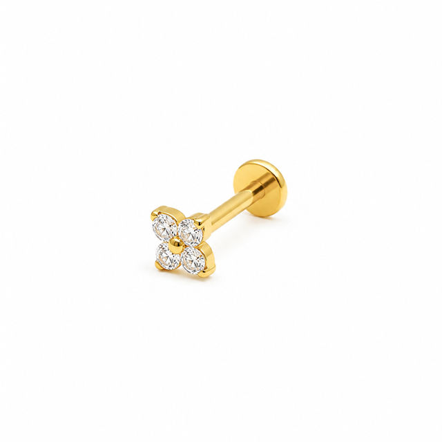 Labret Interne Titane ASTM F136 PVD GOLD stérile
