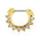 Thumbnail: Piercing clicker septum Gold PVD 1.2x8 mm