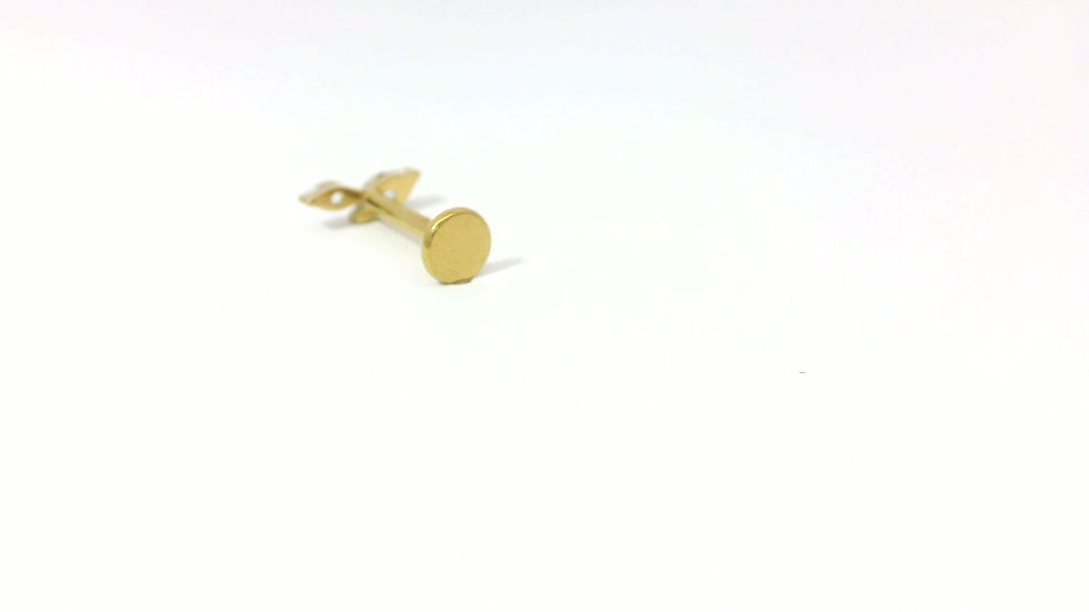 Labret Interne Titane ASTM F136 PVD GOLD stérile
