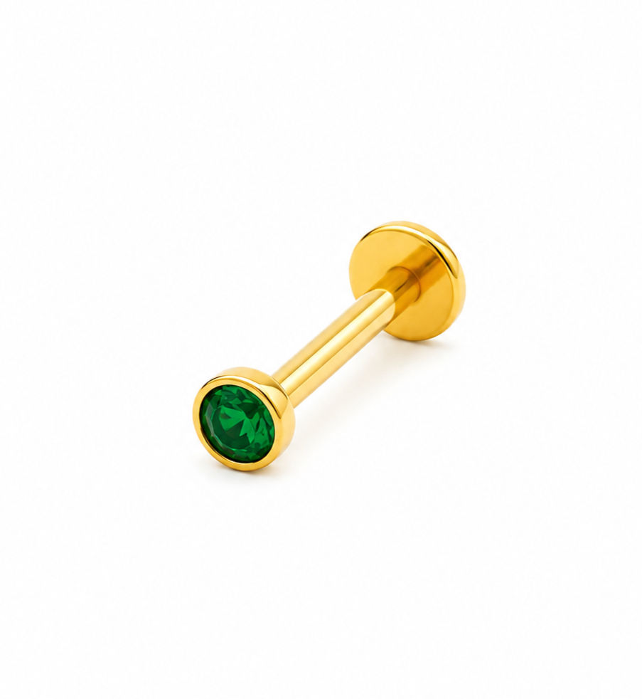 Labret Interne Titane ASTM F136 PVD GOLD stérile