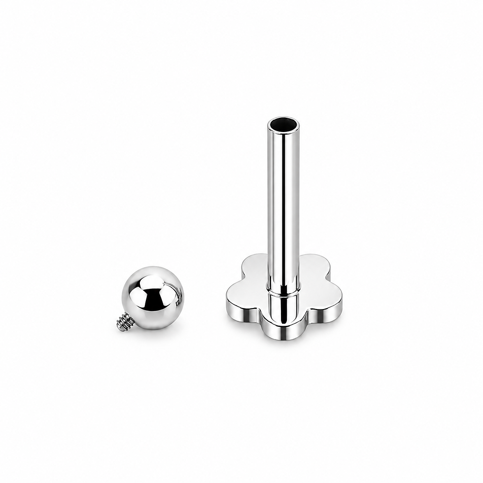 Labret Fleur interne Titane ASTM F136 stérile