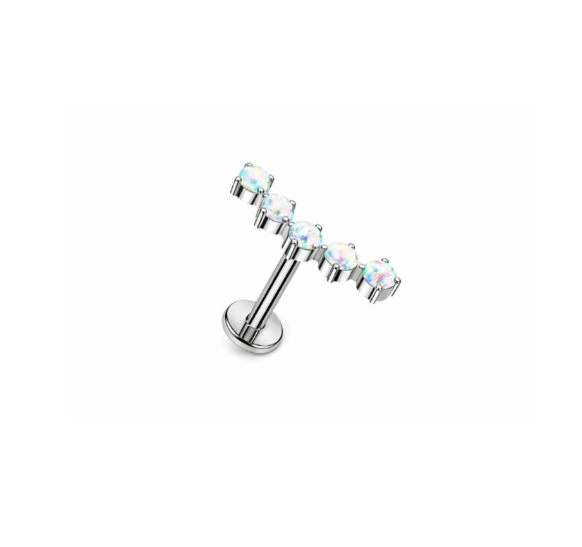 Labret interne Acier 316L Opale Irisé