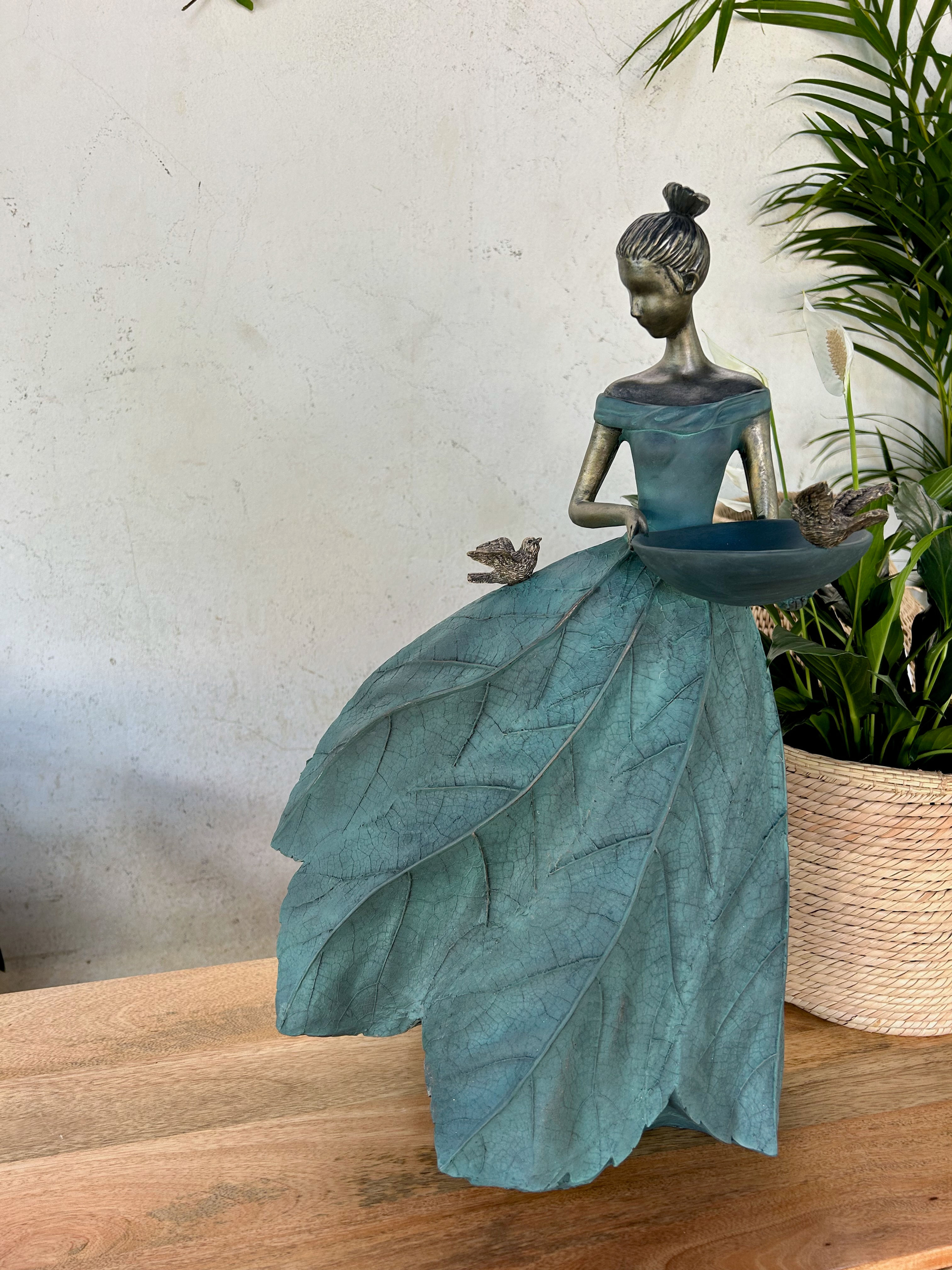 Girl with Birds & Bowl