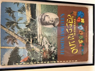 Historic Frances Langford Outrigger restaurant sign in Jensen Beach Florida