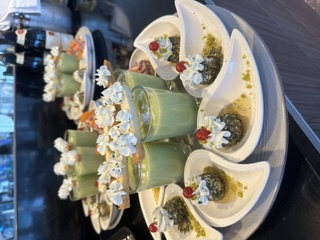 Gourmet appetizers aboard Scenic Sapphire