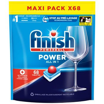 Tablettes lave-vaisselle Finish Tout en 1 x68 - 1.108kg