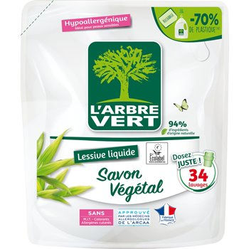 Lessive liquide Arbre Vert Recharge x34 - 1.53L