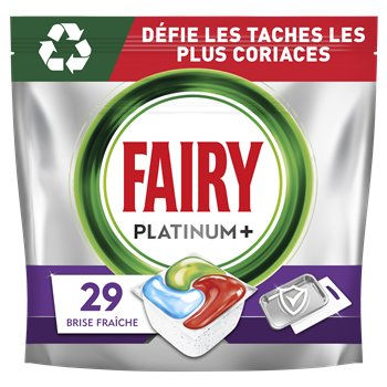 Capsules Lave-vaisselle Fairy Platinum+ - x29 - Tout en 1