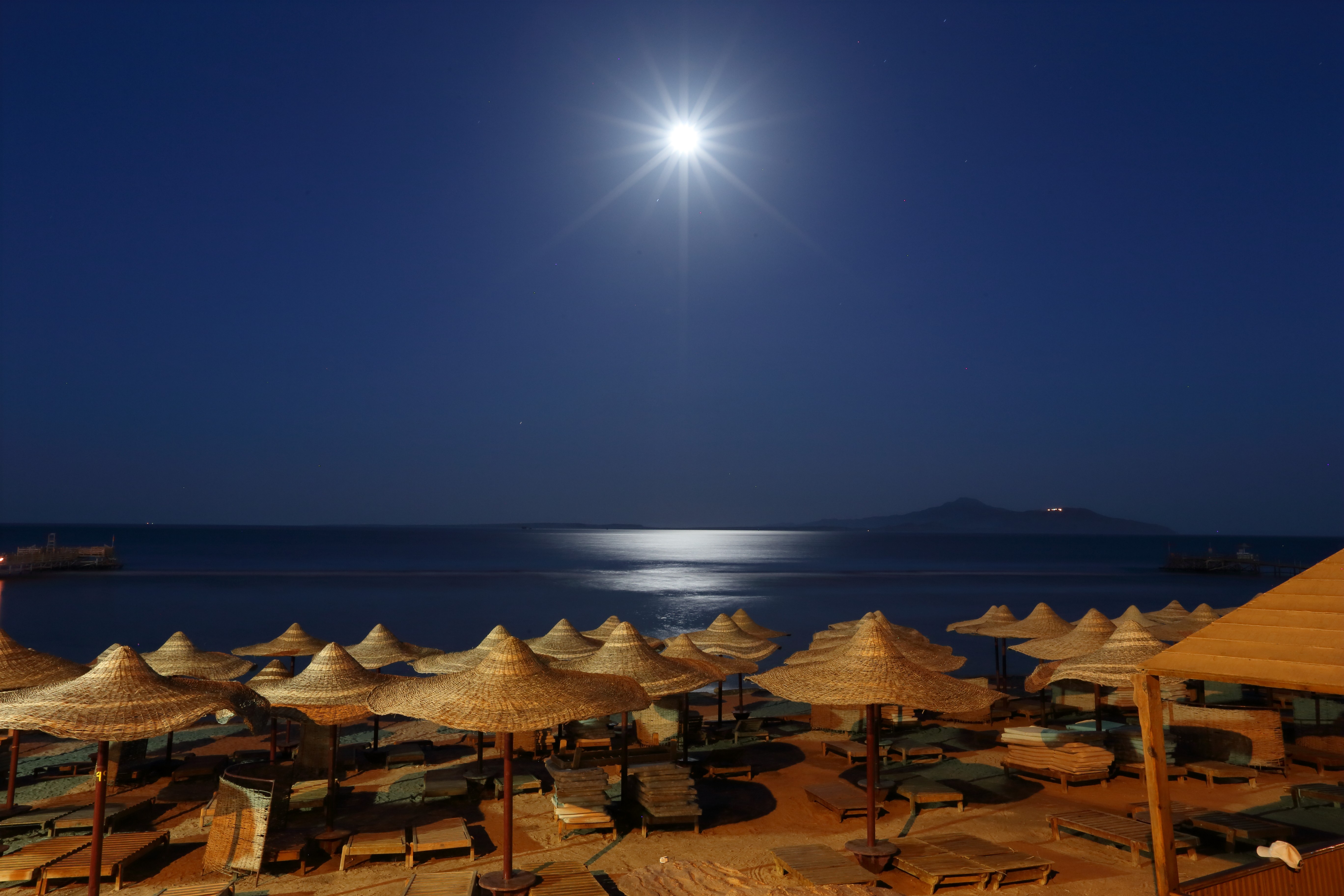 Beach night view