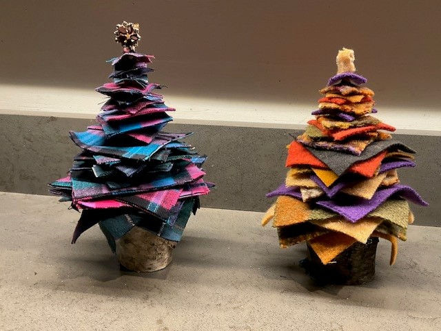 Festive Flannel Trees