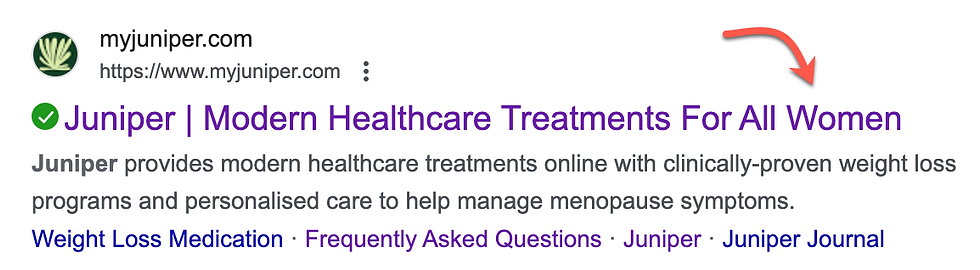 A Google Search Result for Juniper