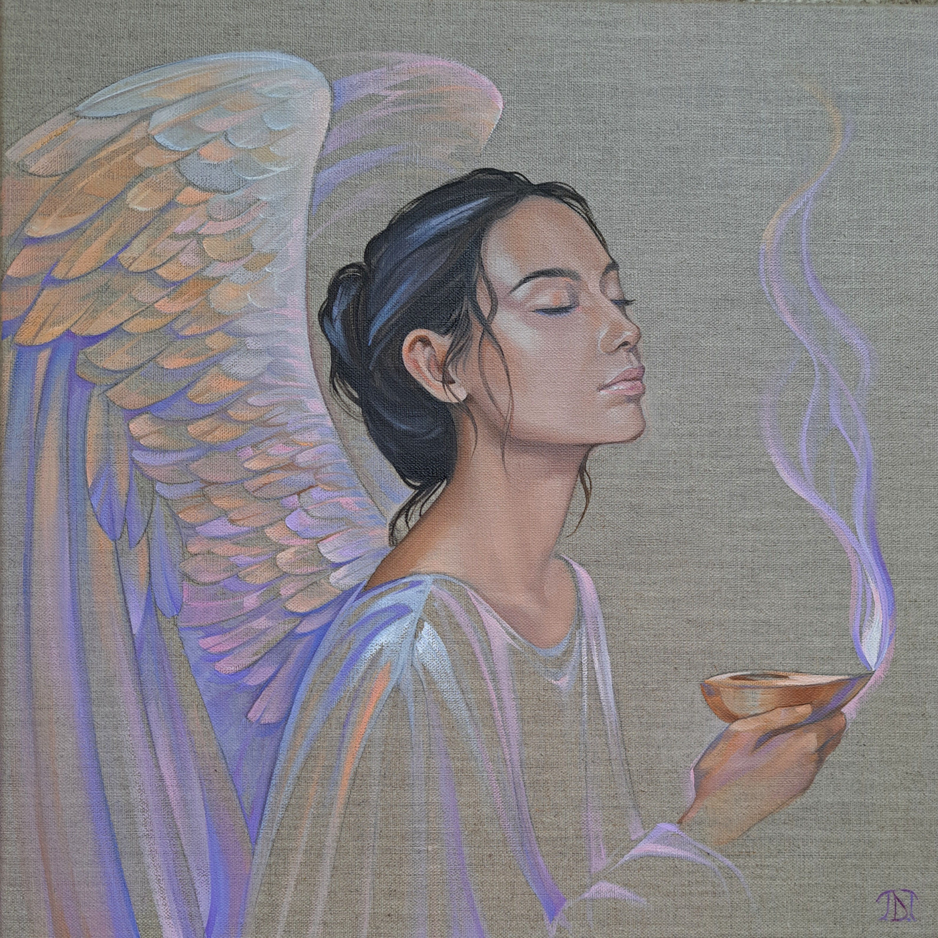 'The Violet Flame' Original Oil on Canvas
