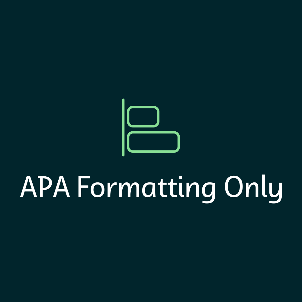 APA formatting only