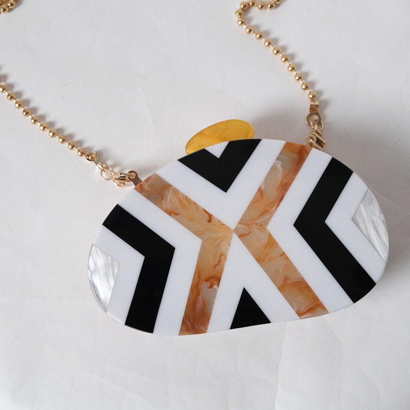 Thumbnail: Striped Patterned Clutch Purse