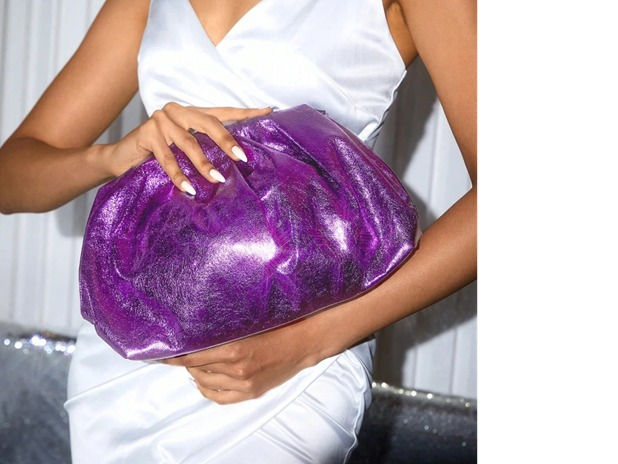 Thumbnail: Metallic Bag Purse Clutch