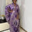 Thumbnail: Batik Adire Maxi Silk Kaftan BuBu Dress