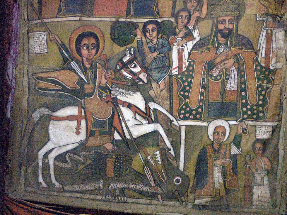 St._George_Slaying_the_Dragon,_Church_of_Debre_Sina,_Lalibela,_Ethiopia_(3234094731)