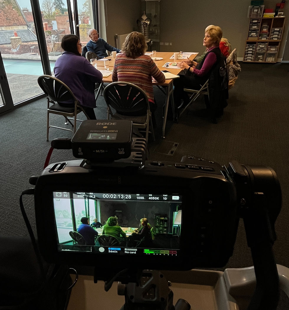 Filming a Shippam's focus group