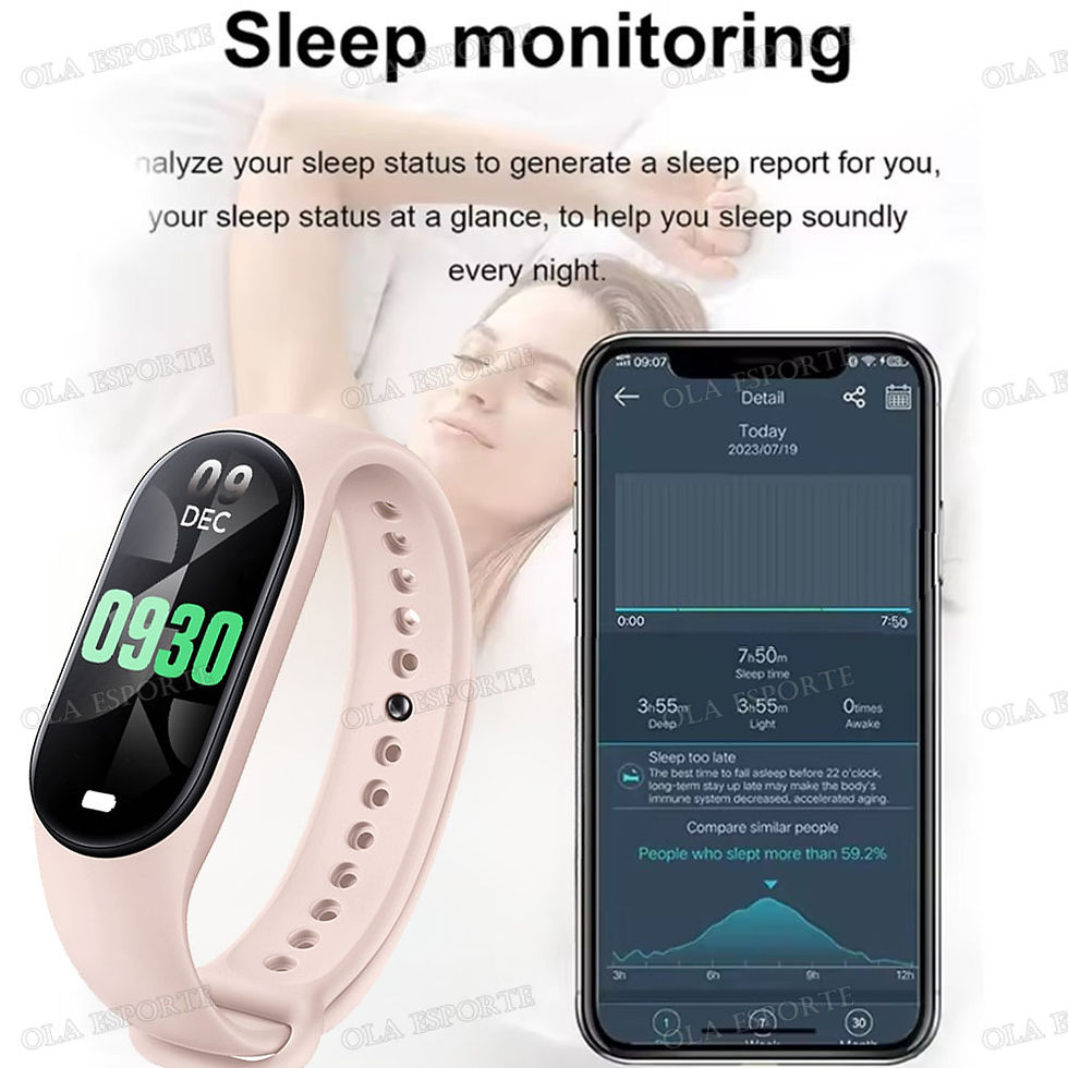 Thumbnail: M7 Fitness Tracker Band – Heart Rate & Blood Oxygen Monitor, Unisex