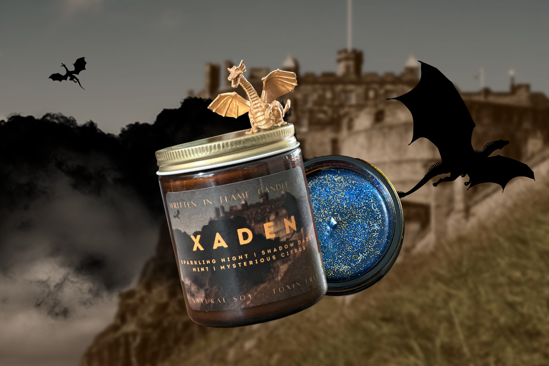 Xaden - Fourth Wing Inspired - 8 oz Soy Candle