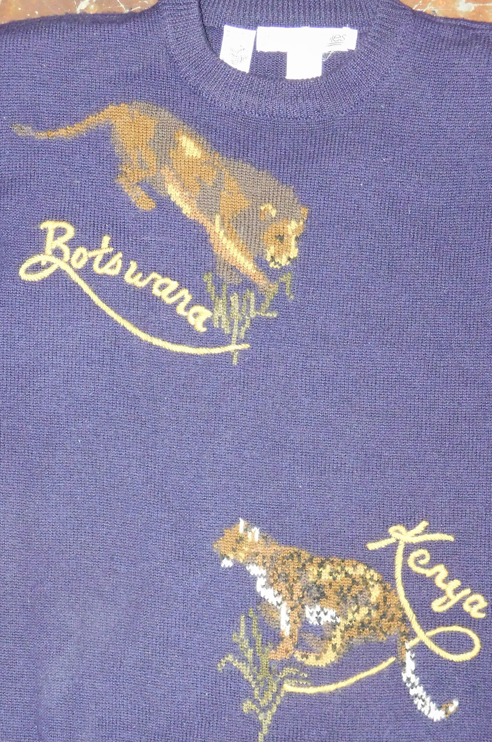 Thumbnail: JH Collectible wool sweater Africa large cats