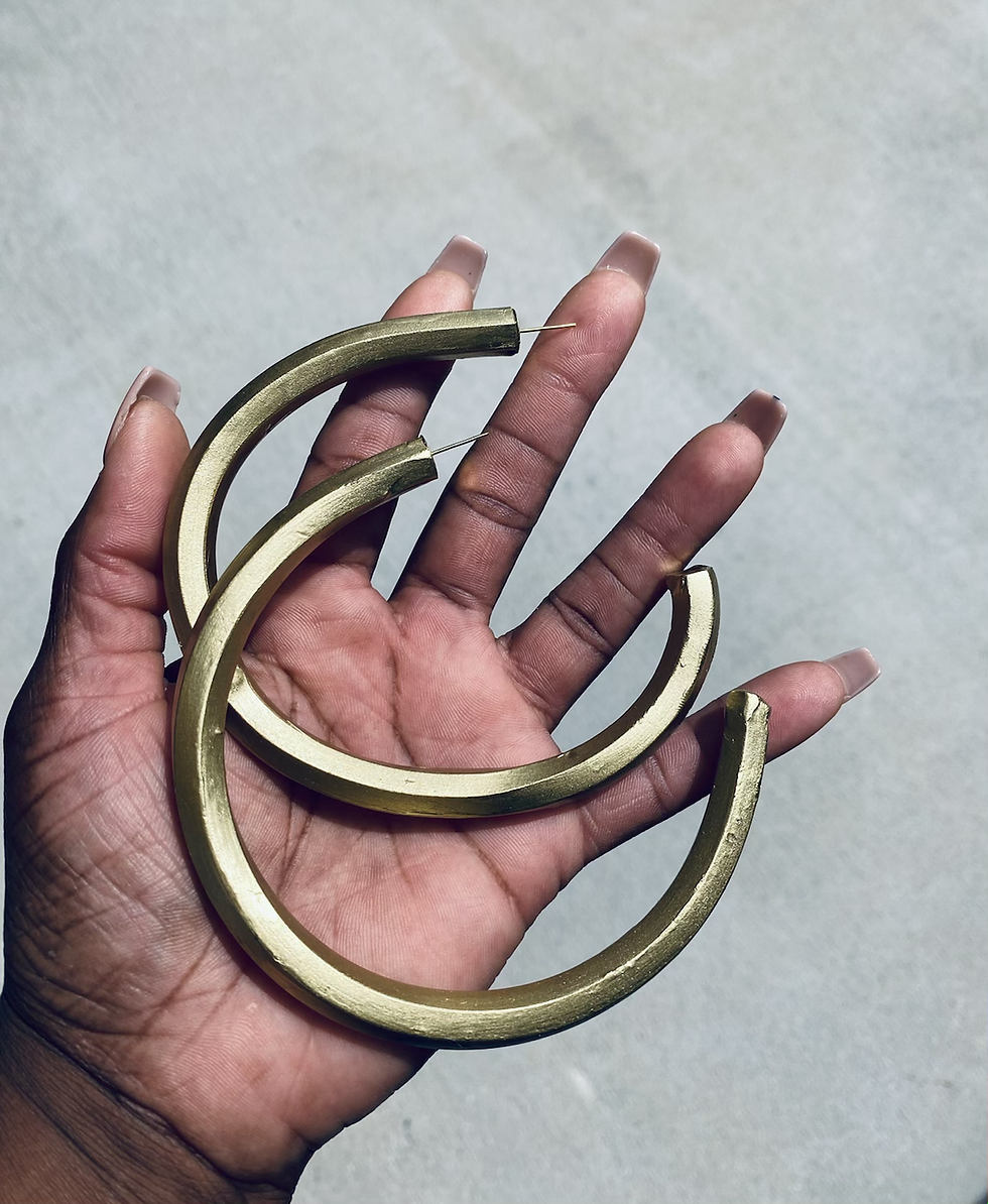 Thumbnail: BRASS STAINED HOOPS