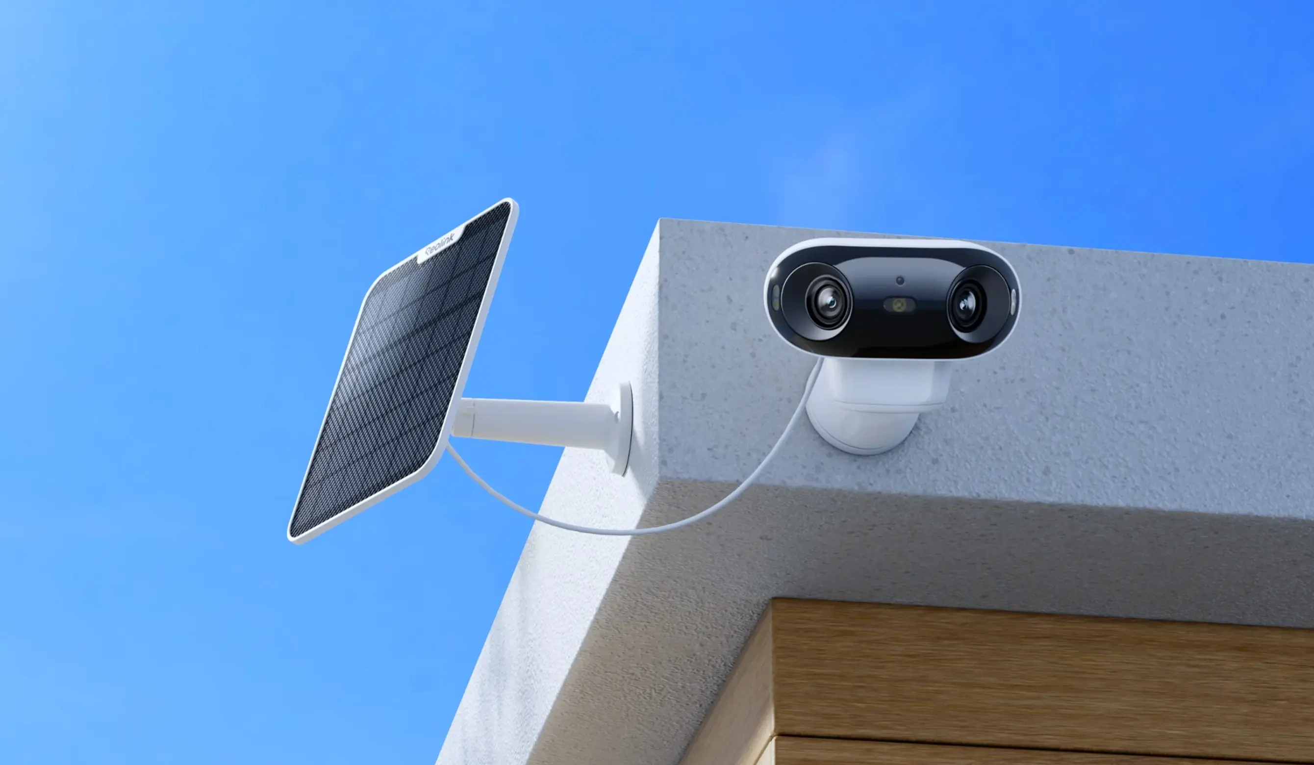 Smart 4K ColorX Dual-Lens Solar/Battery Camera with 180° Panorama