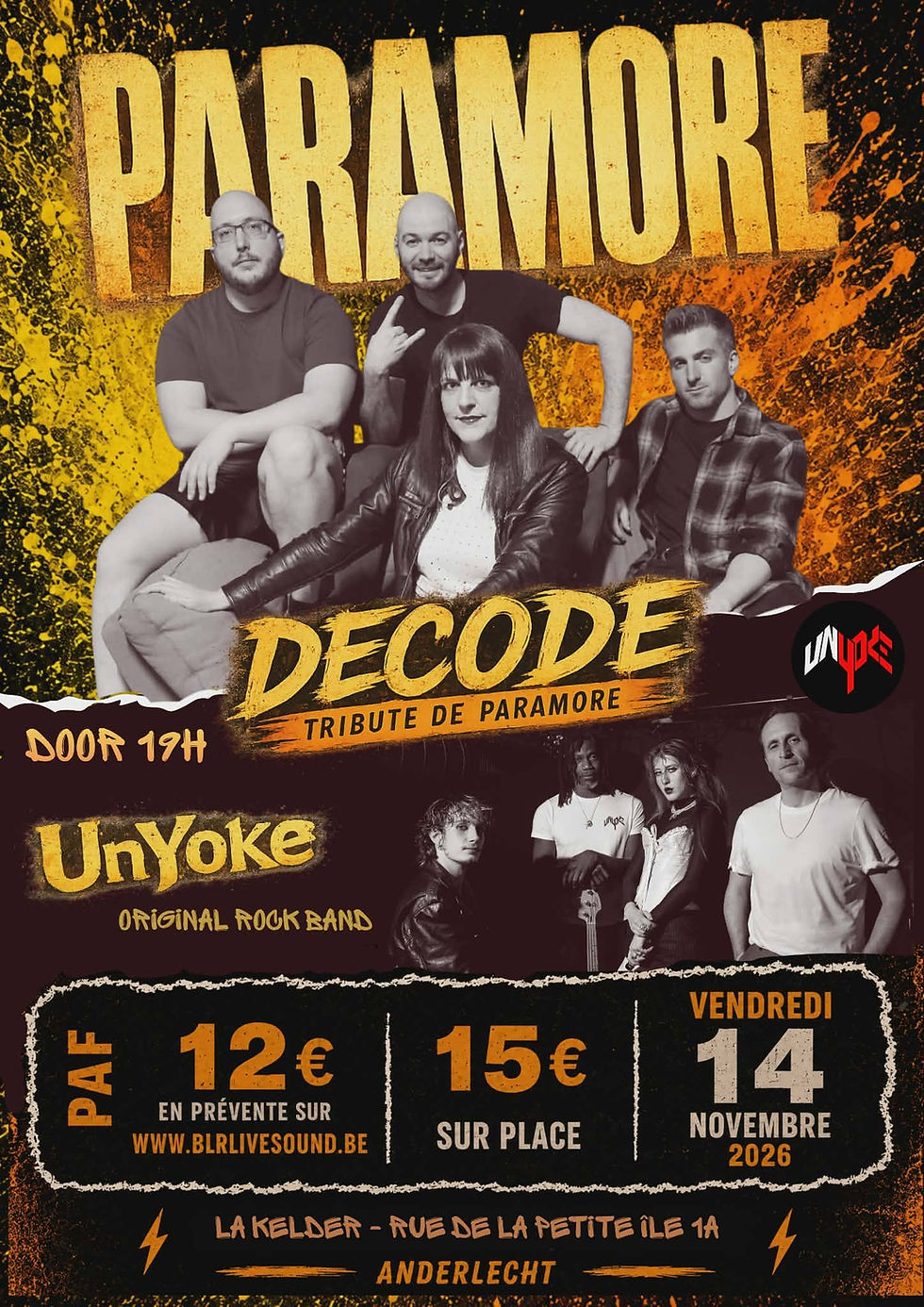 Paramore by Decode X UnYoke @ La Kelder - Anderlecht