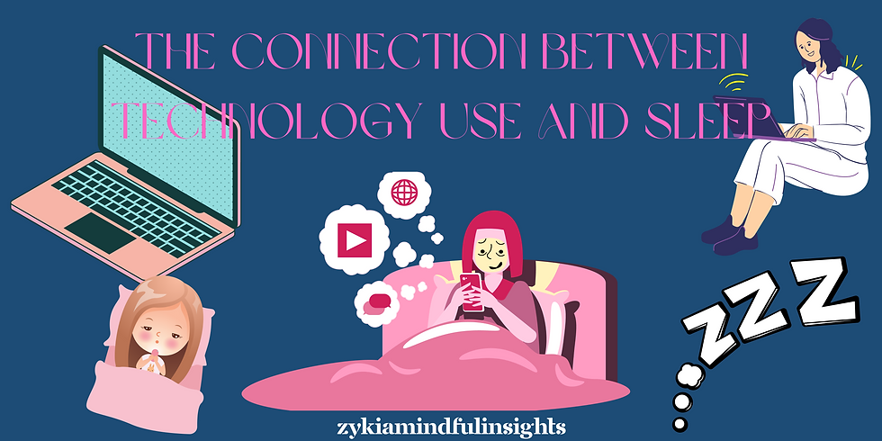 the connection between technology use and sleep
