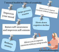 7 mental health benefits of creativity