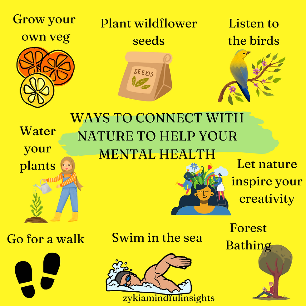 ways to connect with nature to help your mental health