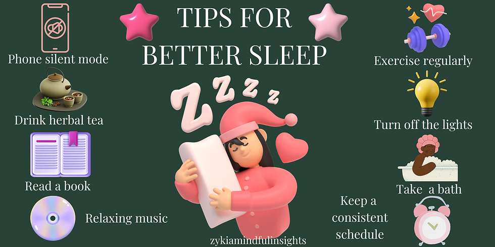 tips for better sleeping