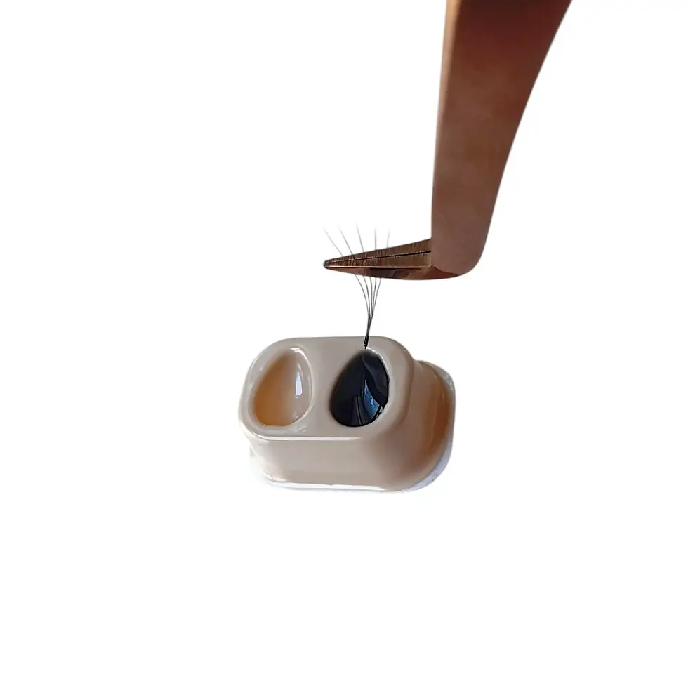 Miniaturbild: Glue Holder „2er-Tropfenfach“ – selbstklebende Kleberpaletten - 100 Stück