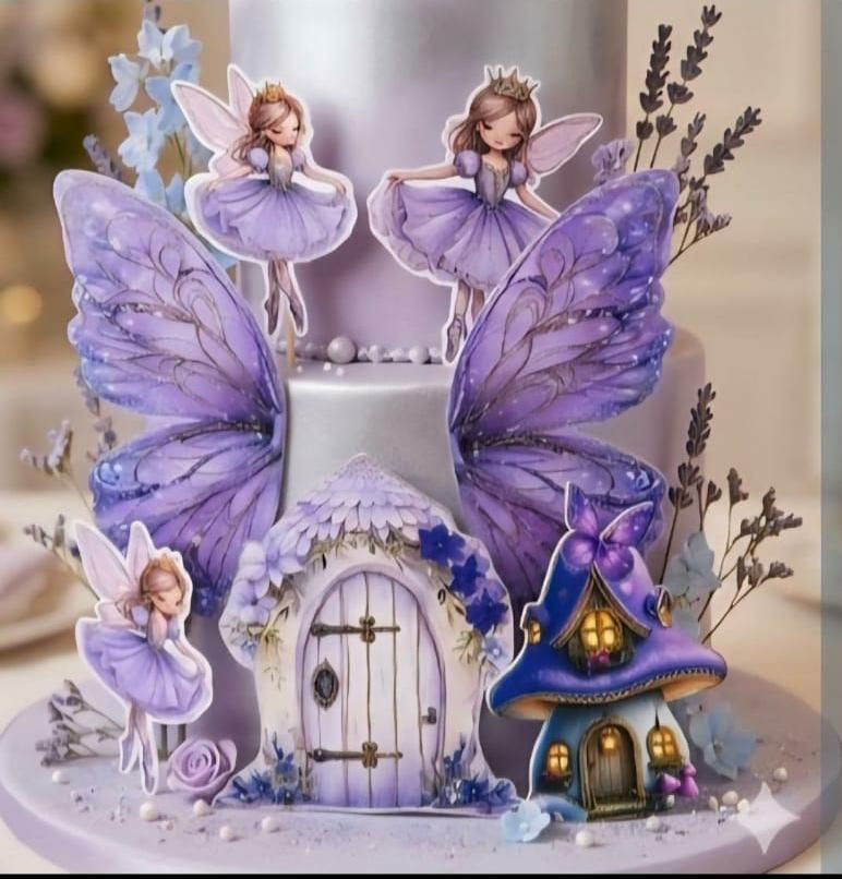 Thumbnail: Glitter Wings Butterfly Topper
