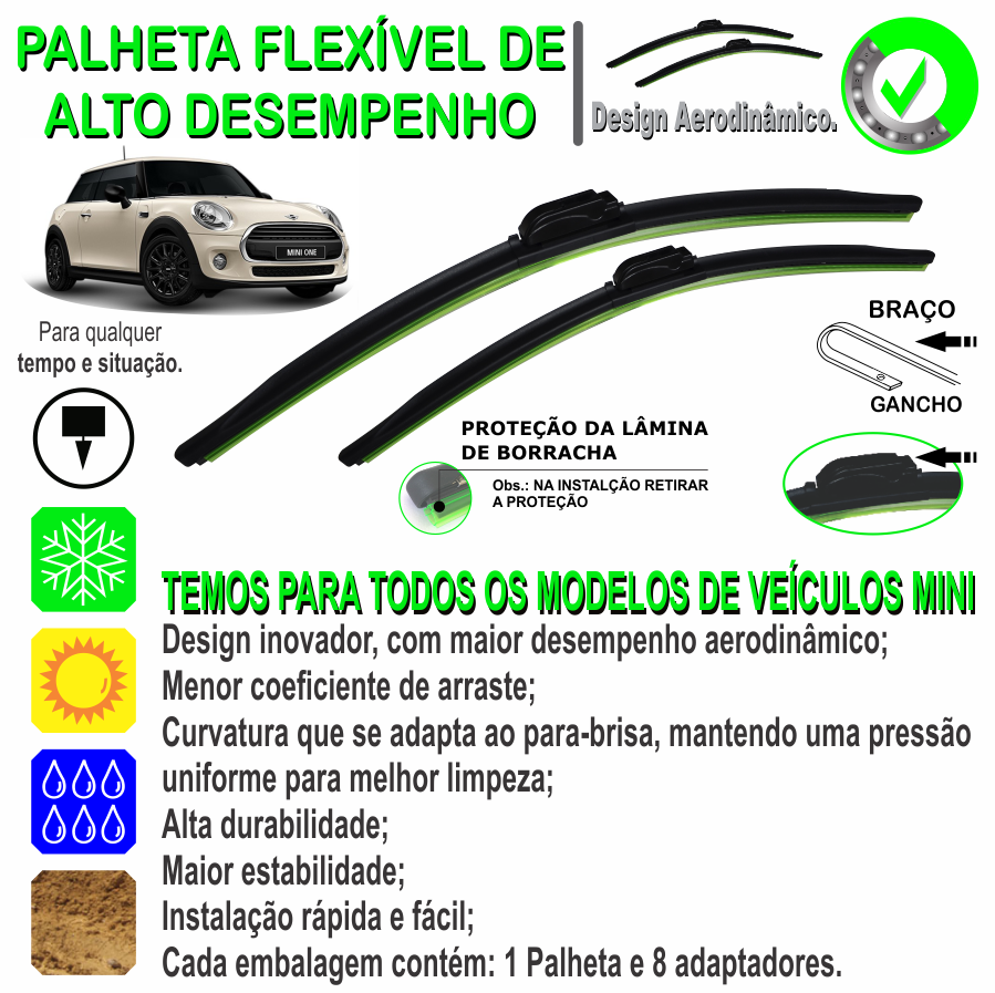 縮圖：Limpador de para-brisa Mini ONE - 2010 à 2012