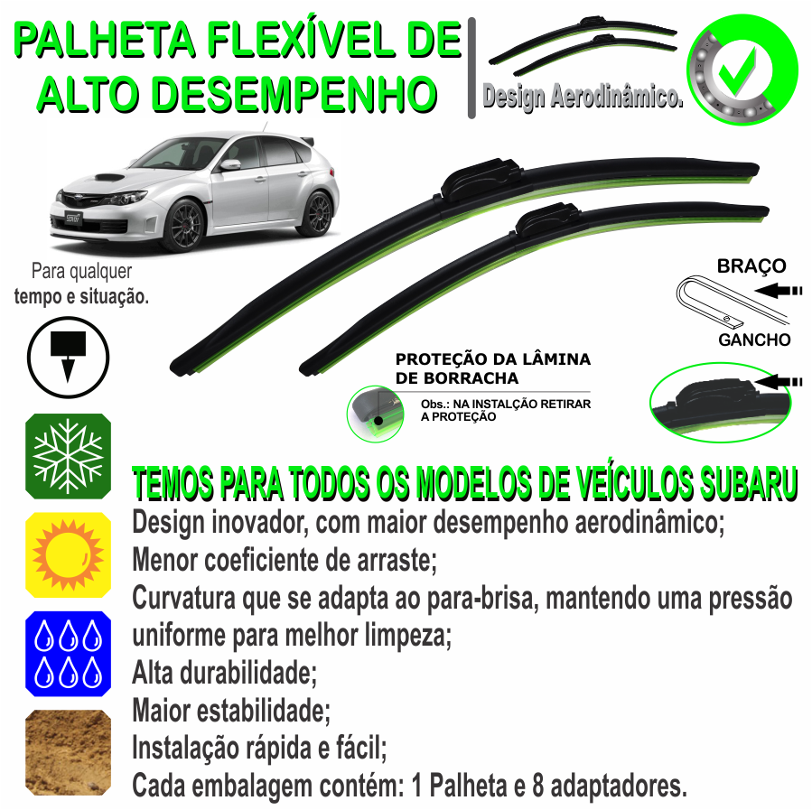 縮圖：Limpador de para-brisa Subaru IMPREZA - 2008 em diante
