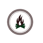 Campfire Badge White