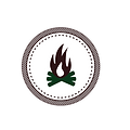 Campfire Badge Vit
