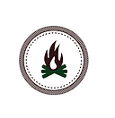 Campfire Badge White 
