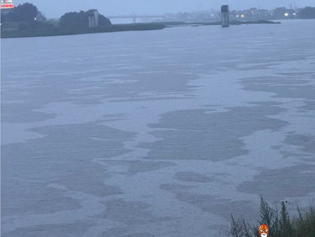 台風の影響?旭川付近🌊