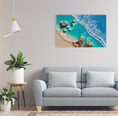 resin ocean beach art