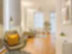 Blick in das Wohnzimmer der Schwarzwald Suite